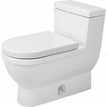 Duravit Toilet, 1.28 gpf, Gravity Fed Single Flush, Floor Mount 2120010001